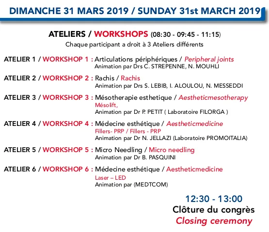 15e Congrès International de Mésothérapie – visuel